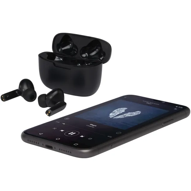 Essos 2.0 True Wireless auto pair earbuds with case Solid black