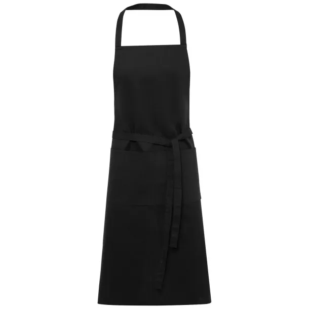 Orissa 200 g/m2 GOTS organic cotton apron - Unbranded Solid black