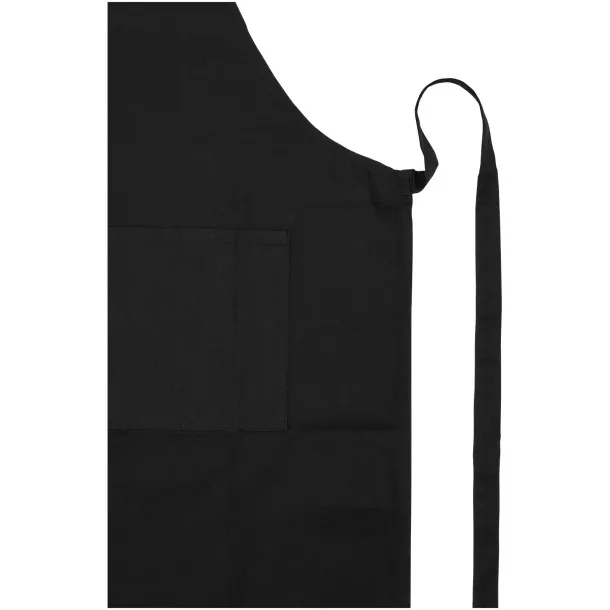 Orissa 200 g/m2 GOTS organic cotton apron - Unbranded Solid black