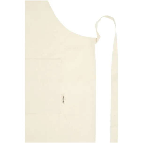 Orissa 200 g/m2 GOTS organic cotton apron Natural