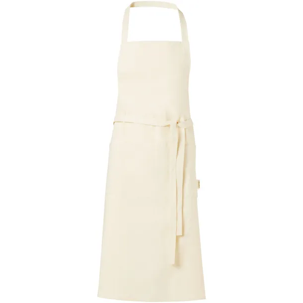 Orissa 200 g/m2 GOTS organic cotton apron Natural