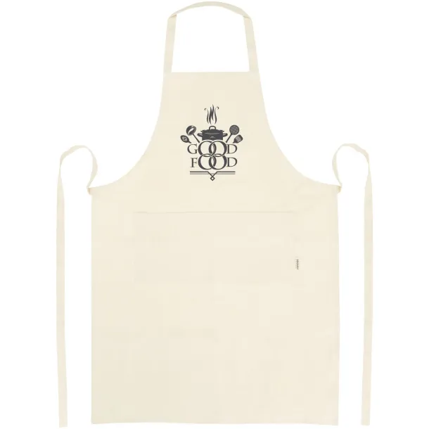 Orissa 200 g/m2 GOTS organic cotton apron - Unbranded Natural