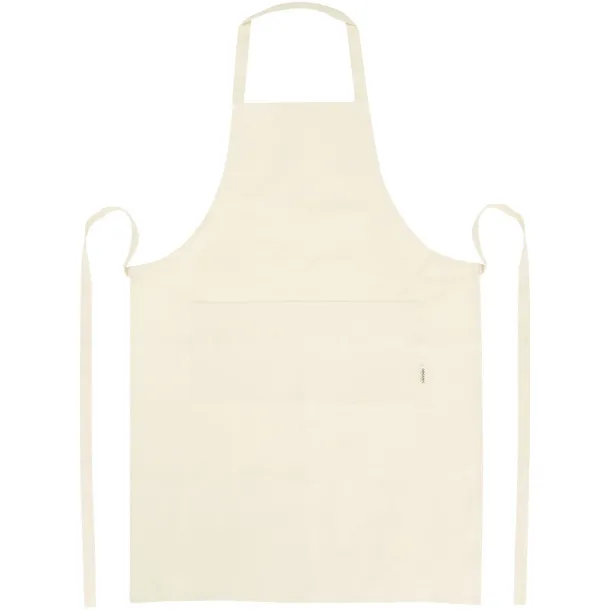 Orissa 200 g/m2 GOTS organic cotton apron Natural