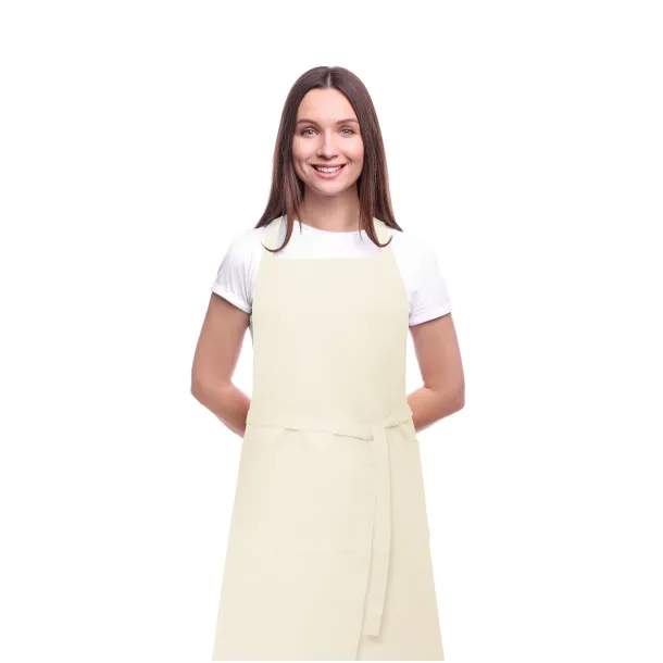 Orissa 200 g/m2 GOTS organic cotton apron Natural