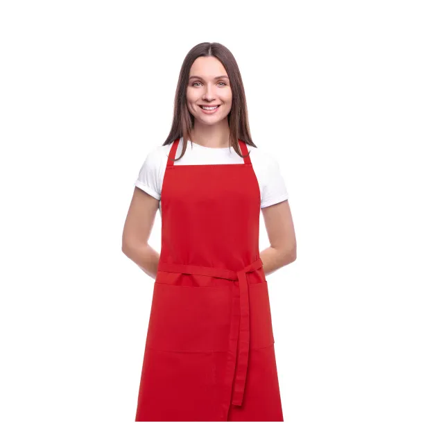 Orissa 200 g/m2 GOTS organic cotton apron Red