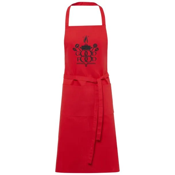 Orissa 200 g/m2 GOTS organic cotton apron Red