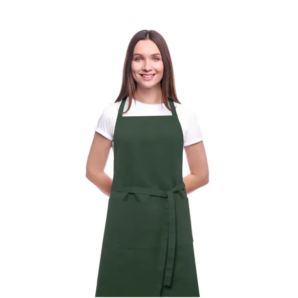 Orissa 200 g/m2 GOTS organic cotton apron Forest green