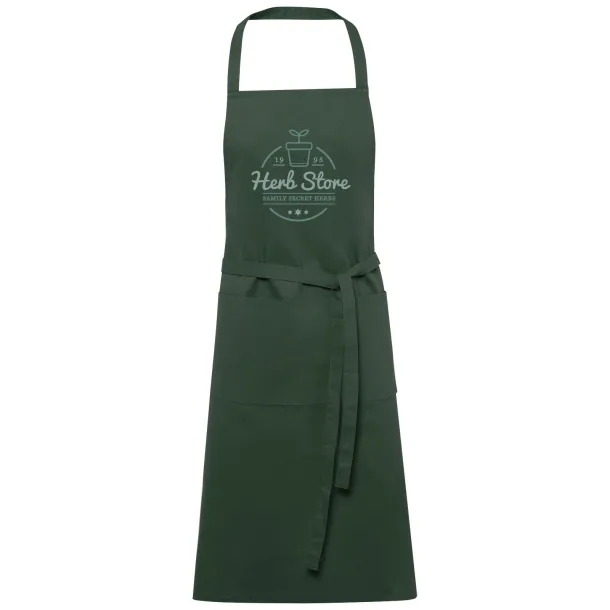 Orissa 200 g/m2 GOTS organic cotton apron Forest green