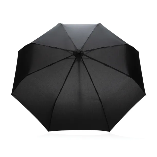  21" Impact AWARE™ RPET bamboo auto open/close umbrella - XD Collection Black 