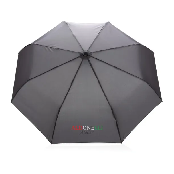  21" Impact AWARE™ RPET bamboo auto open/close umbrella - XD Collection Anthracite 