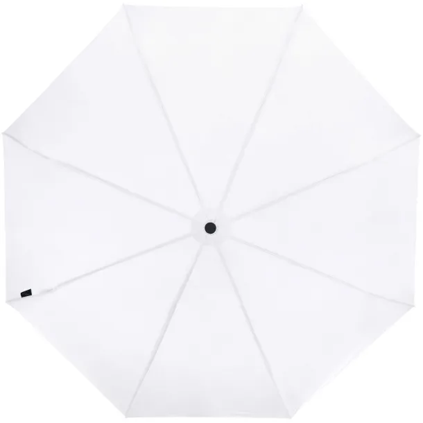 Birgit 21'' foldable windproof recycled PET umbrella - Unbranded White