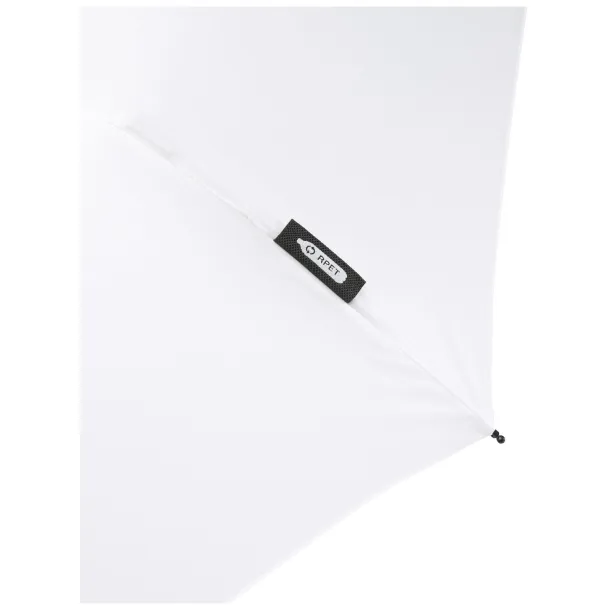 Birgit 21'' foldable windproof recycled PET umbrella - Unbranded White