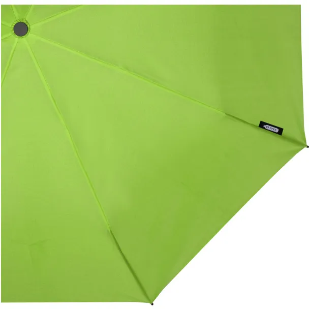 Birgit 21'' foldable windproof recycled PET umbrella - Unbranded Lime green