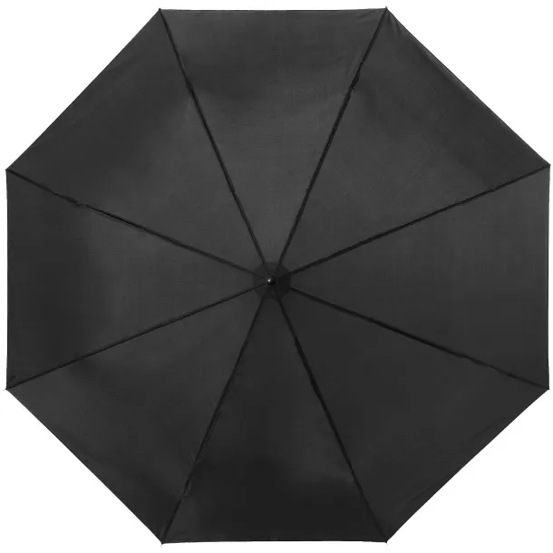 Ida 21.5" foldable umbrella Solid black