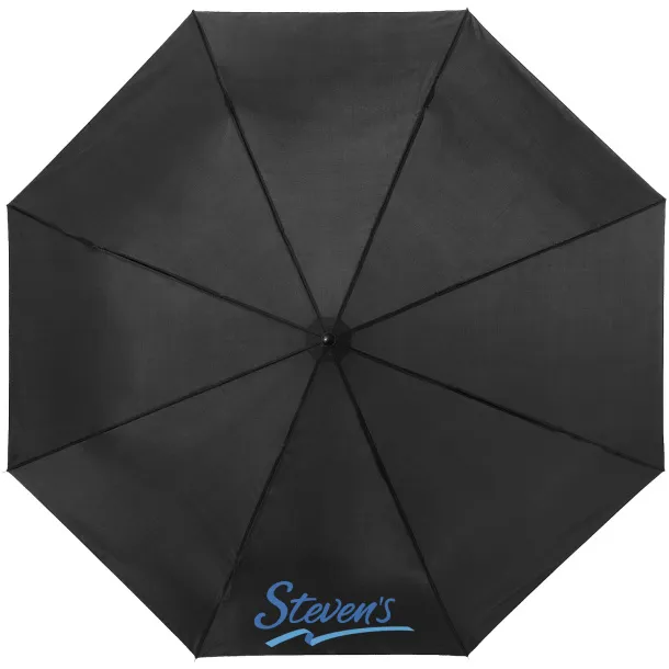 Ida 21.5" foldable umbrella Solid black