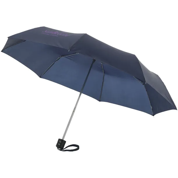 Ida 21.5" foldable umbrella - Unbranded Navy Blue