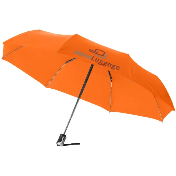 Alex 21.5" foldable auto open/close umbrella - Unbranded Orange