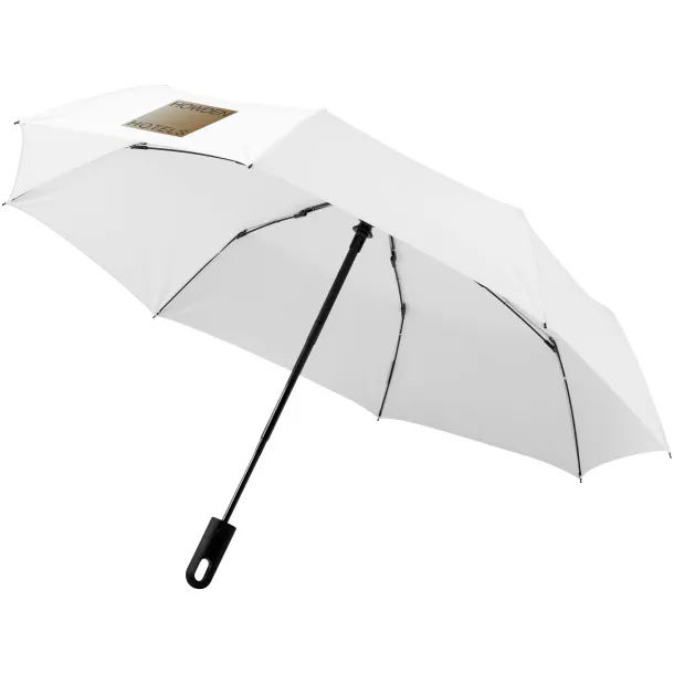 Trav 21.5" foldable auto open/close umbrella - Marksman White