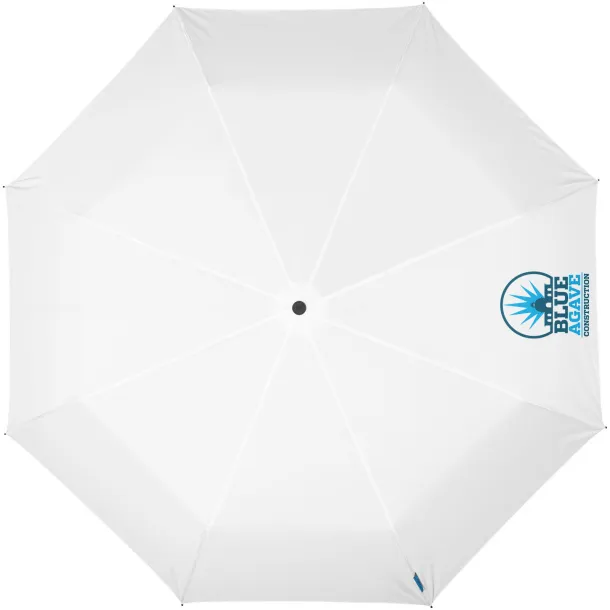 Trav 21.5" foldable auto open/close umbrella - Marksman White