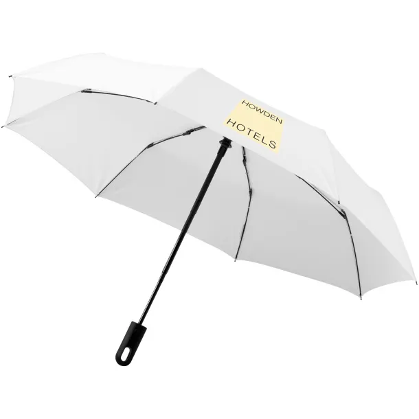 Trav 21.5" foldable auto open/close umbrella - Marksman White