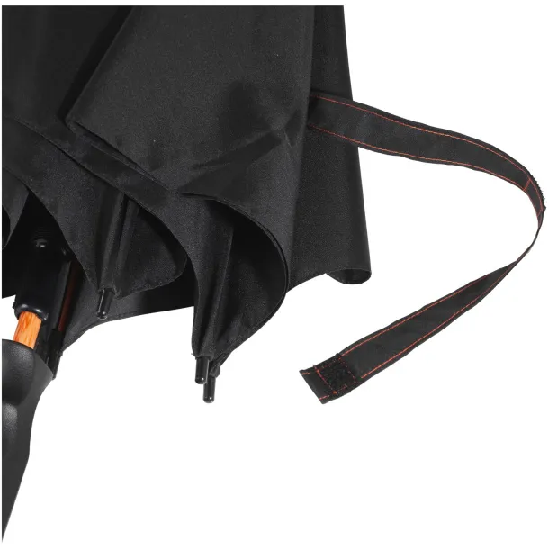 Stark 23" windproof auto open umbrella Orange Solid black