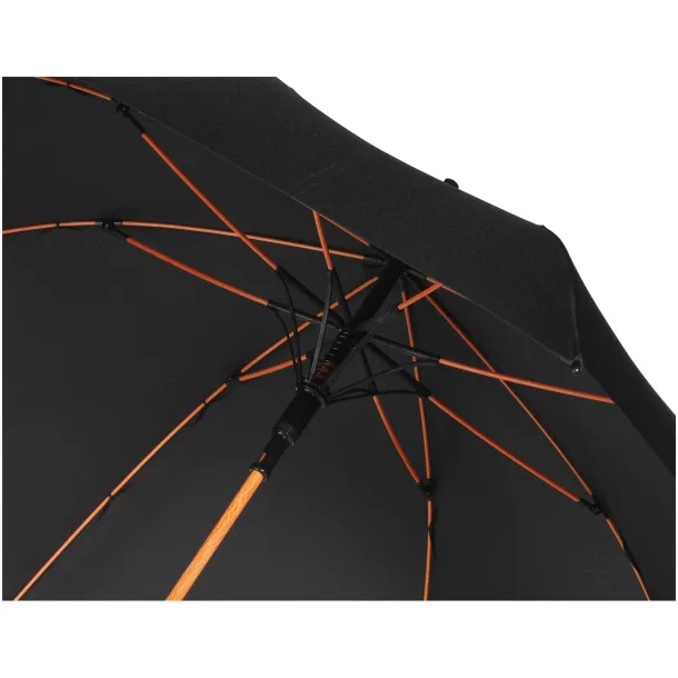 Stark 23" windproof auto open umbrella Orange Solid black