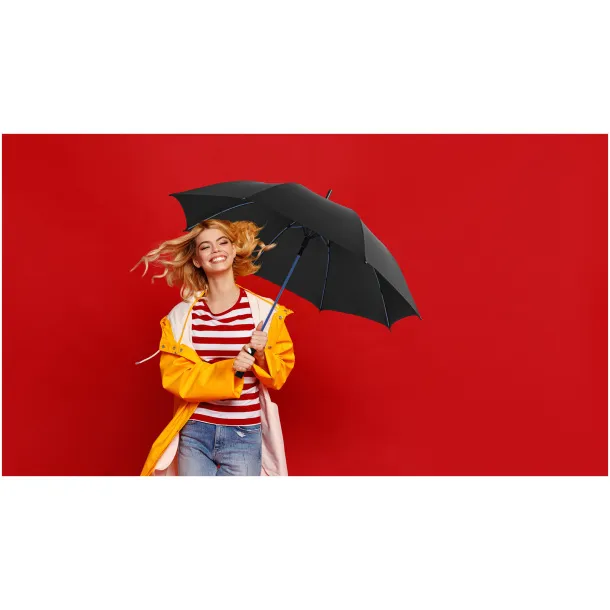 Stark 23" windproof auto open umbrella Orange Solid black