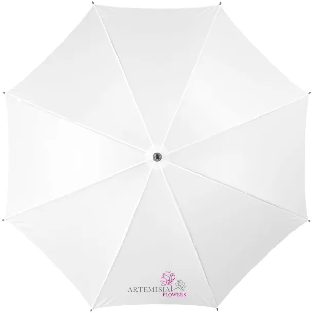 Jova 23" umbrella with wooden shaft and handle White