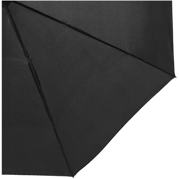 Alex 21.5" foldable auto open/close umbrella Solid black Silver