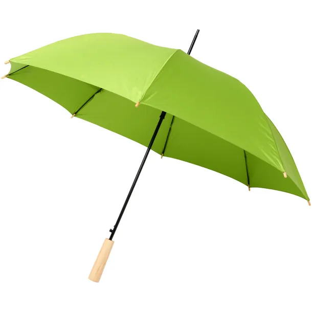 Alina 23" auto open recycled PET umbrella - Unbranded Lime