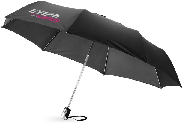 Alex 21.5" foldable auto open/close umbrella Solid black