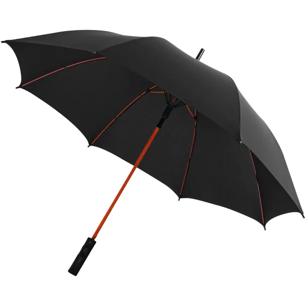 Stark 23" windproof auto open umbrella Red Solid black