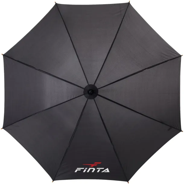 Jova 23" umbrella with wooden shaft and handle Crna