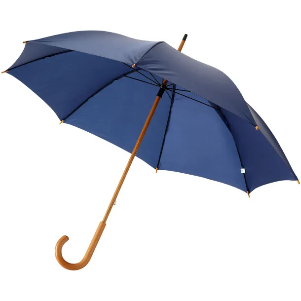 Jova 23" umbrella with wooden shaft and handle - Unbranded Navy Blue