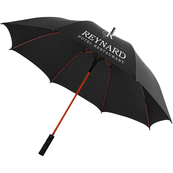 Stark 23" windproof auto open umbrella Red Solid black