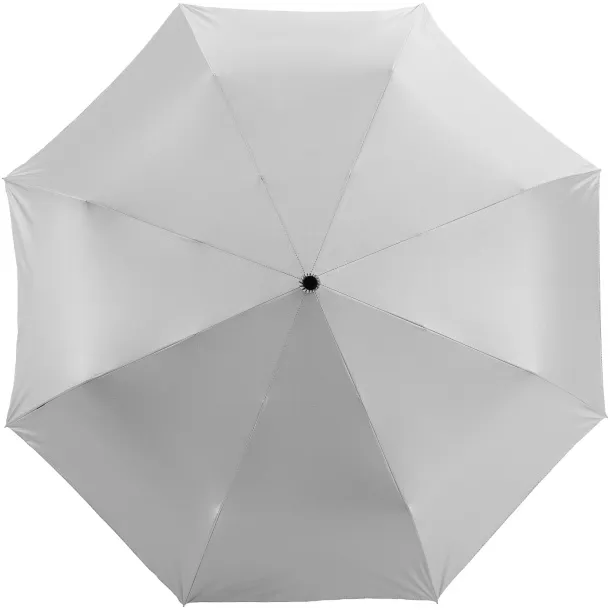 Alex 21.5" foldable auto open/close umbrella Silver Solid black