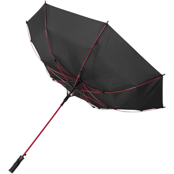 Stark 23" windproof auto open umbrella Red Solid black