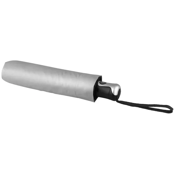 Alex 21,5" sklopivi kišobran s automatskim otvaranjem/zatvaranjem - Bullet Srebrna Crna