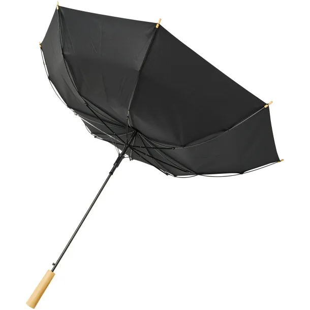 Alina 23" auto open recycled PET umbrella Solid black