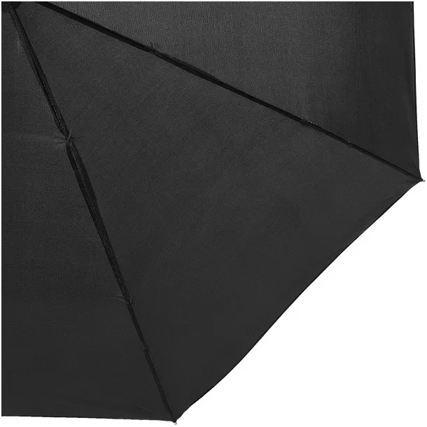 Alex 21.5" foldable auto open/close umbrella Silver Solid black