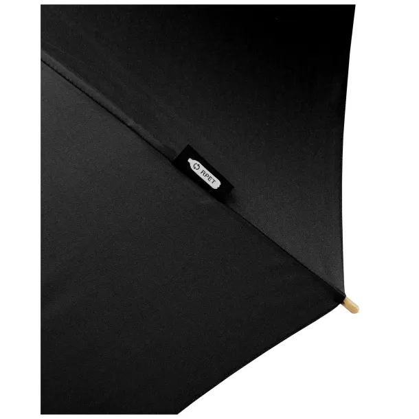 Alina 23" auto open recycled PET umbrella Solid black