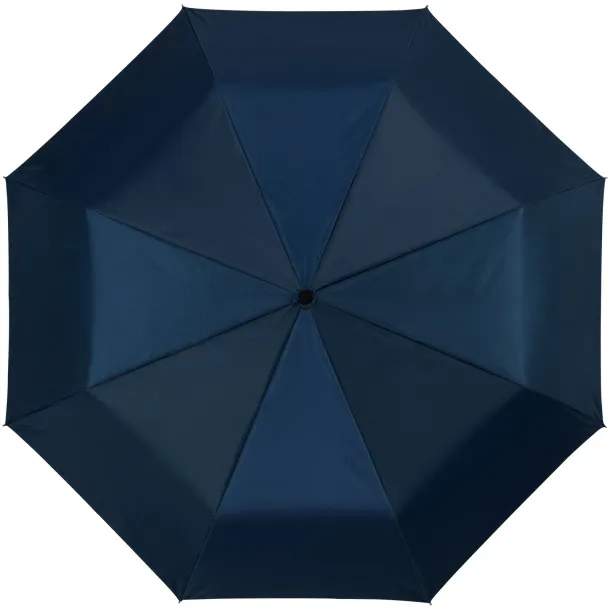 Alex 21.5" foldable auto open/close umbrella Navy Blue Silver