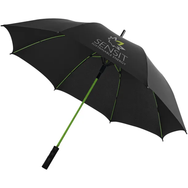 Stark 23" windproof auto open umbrella Lime Solid black