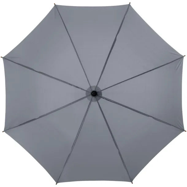 Jova 23" umbrella with wooden shaft and handle Grey