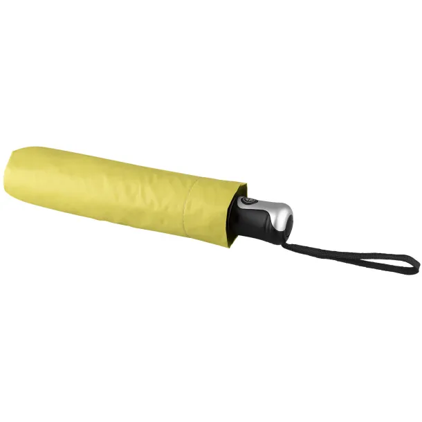 Alex 21,5" sklopivi kišobran s automatskim otvaranjem/zatvaranjem - Bullet Neon zelena Srebrna