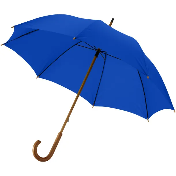 Jova 23" umbrella with wooden shaft and handle - Unbranded Royal blue