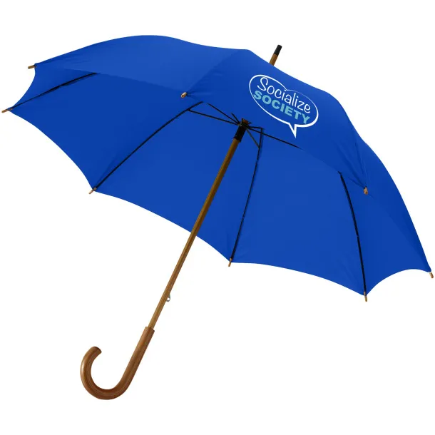 Jova 23" umbrella with wooden shaft and handle Royal blue