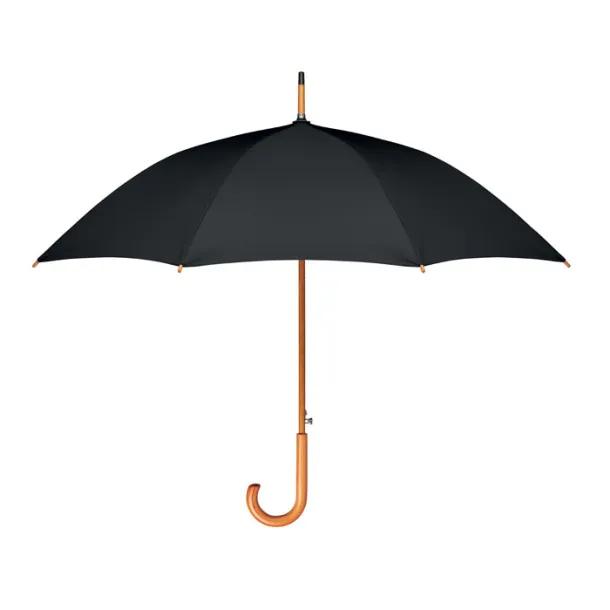 CUMULI RPET 23.5 inch umbrella RPET pongee Black