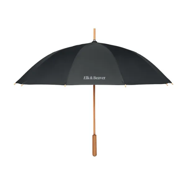 TUTENDO 23,5 inch RPET/bamboo umbrella Black