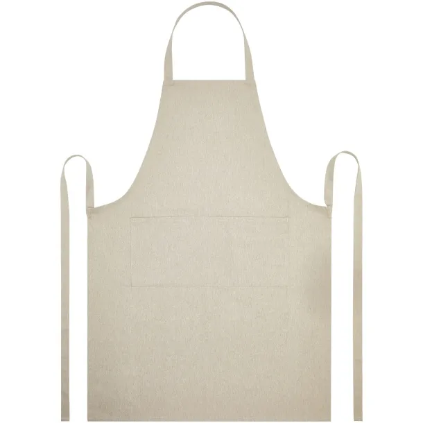 Shara 240 g/m2 Aware™ recycled apron - Unbranded Oatmeal